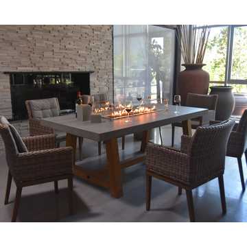 Elementi Outdoor Patio Fireplaces Fire, Patio Dining Table With Fire Pit Canada