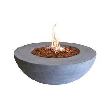 Lunar Bowl (light Grey) Fire Table