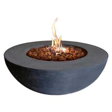 Lunar Bowl (dark Grey) Fire Table