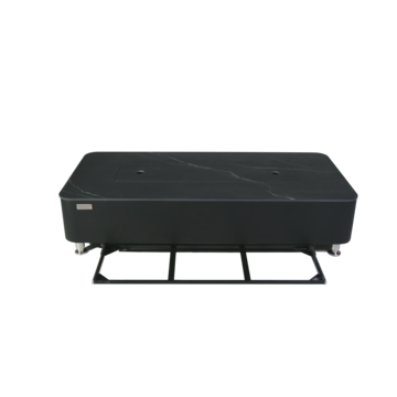 Valencia Porcelain Top Fire Table - Black