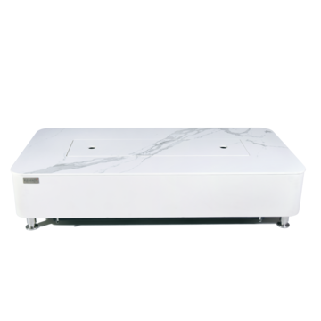 Athens Porcelain Top Fire Table - White