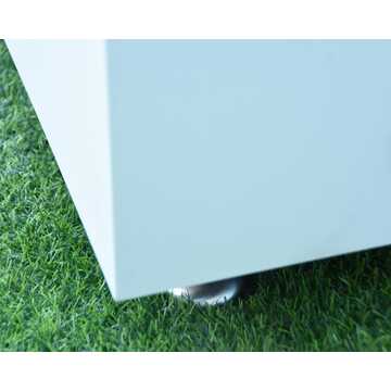 Bianco Porcelain Fire Table Square - White 