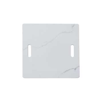 Bianco Porcelain Fire Table Square - White 