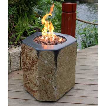 Basalt Column Fire Pit