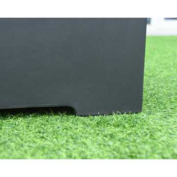 Square Tank Cover - Black - Smooth Finish