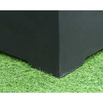 Square Tank Cover - Black - Smooth Finish