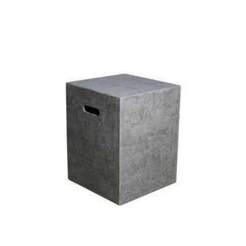 Square Tank Cover - Grey - Textured Finish