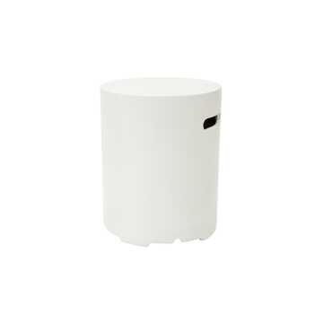 Round Tank Cover - Cream White - Smooth Finish