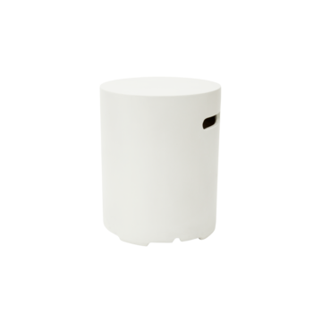 Round Tank Cover - Cream White - Smooth Finish