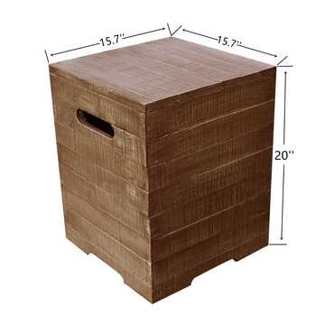 Modeno - Square Tank Cover - Redwood